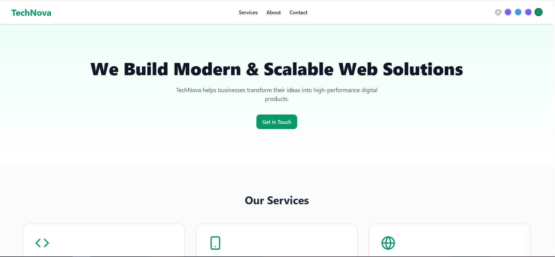 Screenshot Company A